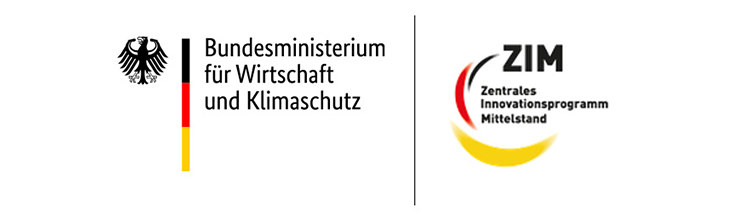 Gefördert durch das Bundesministerium für Wirtschaft und Klimaschutz (BMWK) im Rahmen von ZIM