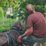 Teilnehmerin des Videodrehs Entspannung mit Hund in der RUDEL. App