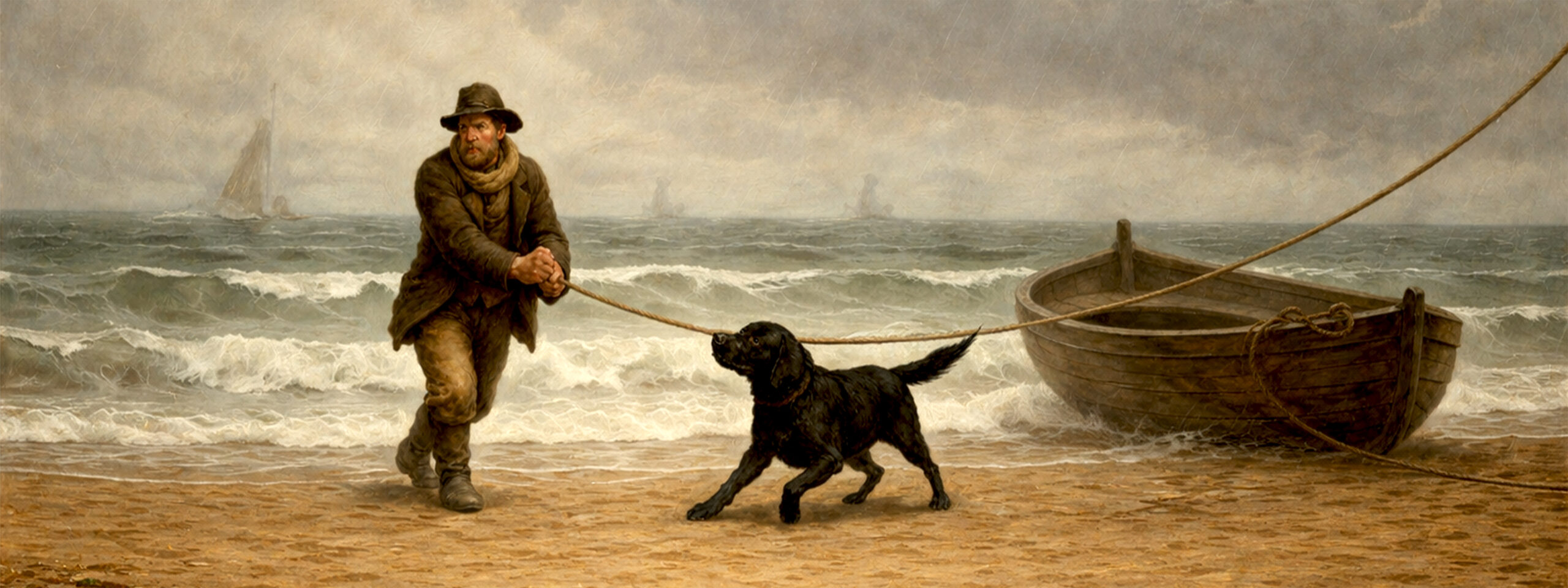 Labrador - Hunderassengruppe-Geschichte quer