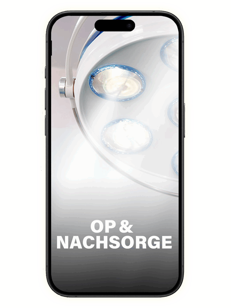 Helle OP-Lampe in einer Tierarztpraxis – Symbol für medizinische Präzision, Sicherheit und professionelle Versorgung in der RUDEL. App. - Cover der Rubrik OP Vor- und Nachsorge Hund