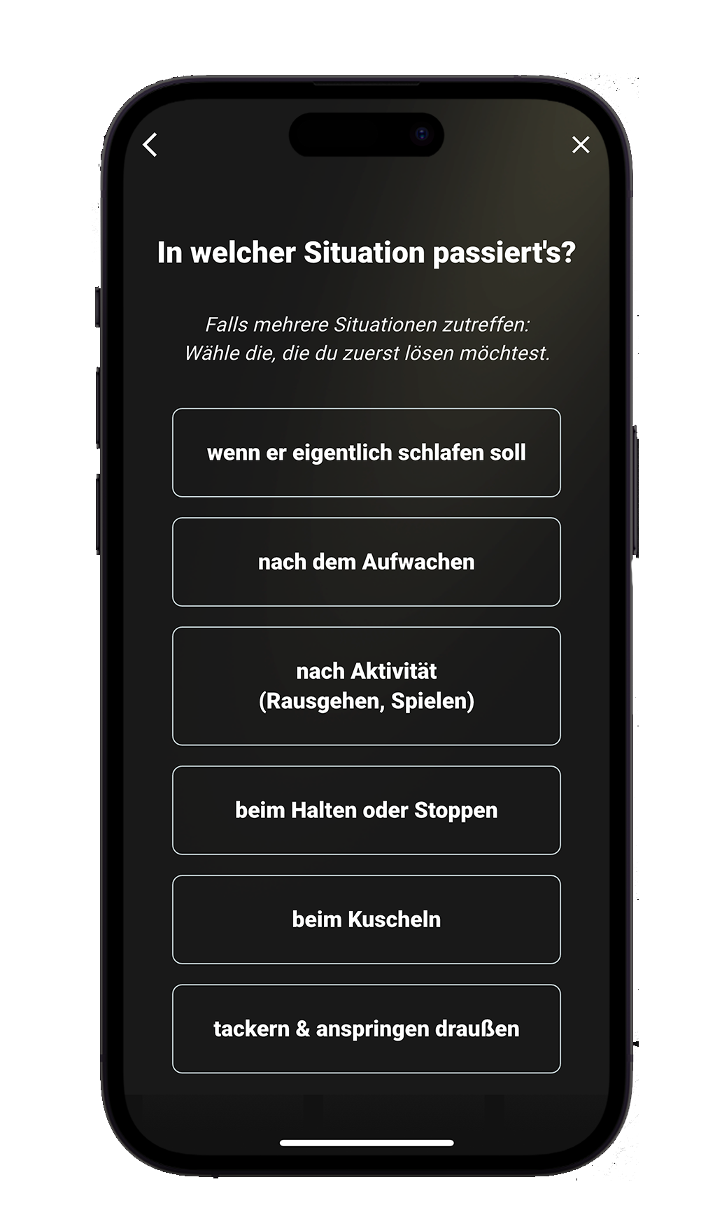Coach KAIA – Verhalten – Screenshot 3