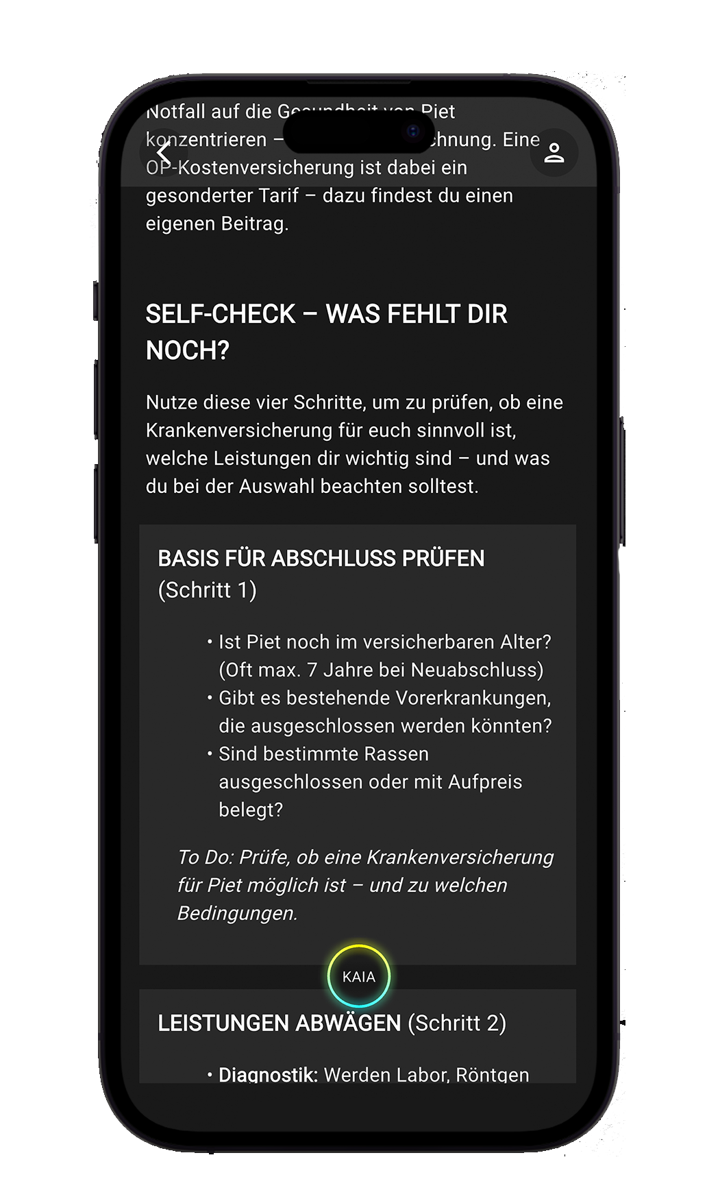 Versicherung & Vorsorge – Screenshot 2